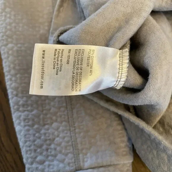LIV Outdoor Hoodie Women’s Size XL Gray Pullover Snap Button - Picture 9 of 9
